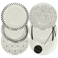 Tognana - Graphic Porcelain Dinnerware Table Set 18 Pieces Photo