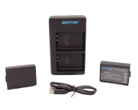 Canon Beston USB Dual Charger and 2 Battery Kit for LP-E10 Photo