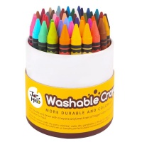 Jarmelo Washable Wax Crayons: 48 Crayons Photo