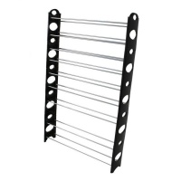 10 Tier Stainless Steel Shoe Rack / Stackable Shelves Holds 30 Pairs Photo