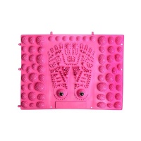 Acupressure Foot Massage Mat Reflexology Pad with Magnet-Pink Photo