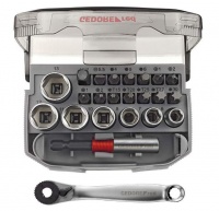 Gedore Red Bit Ratchet Set 1/4" With Adaptor - Compact Photo