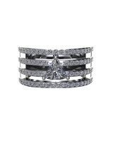 Miss Jewels - Trillion Cluster Cubic Zirconia Ring Photo