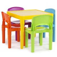 Greenbean Multi-Coloured Childrens' Furniture: Table & 4 Chairs Photo