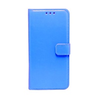 Samsung Deluxe PU Leather Book Flip Cover Galaxy J2 Pro - L. Blue Photo
