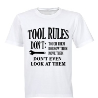 Tool Rules! - Adults - T-Shirt - White Photo