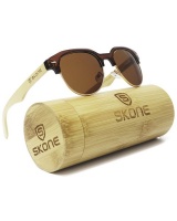 Skone Amboseli Polarised UV400 Bamboo Sunglasses Photo