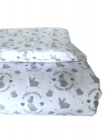 Cot Duvet Cover and Pillowcase - Bunny Photo