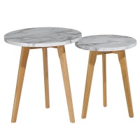 Hanson 2 Piece Side Table - Marble Photo