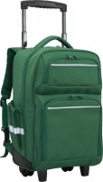 School Mate Large Green Division Laptop/tablet Trolley Back Pack S-2973G Photo