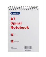 Bulk Pack 36 x Marlin A7 Spiral Bound Note Book 72-Page Photo