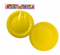 Bulk Pack x 6 Party Plates Yellow - 23cm - 10 Piece Per Pack Photo