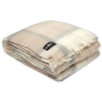 Cape Mohair Mohair Blanket - Earth Plaid Photo