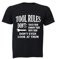 Tool Rules! - Adults - T-Shirt - Black Photo