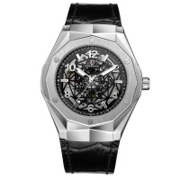 Forsining Augusto Automatic Mens Watch - Black/Silver Photo