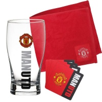 Manchester United FC Manchester United Wordmark Mini Bar Set Photo