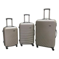 3 Piece Hard Outer Shell Luggage Set - Gold Photo