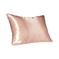 Blush Satin Pillow Slip - Standard Photo