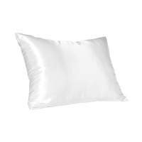 White Satin Pillow Slip - Standard Photo
