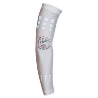Safe My Mate Reflective Arm Warmers - White Photo