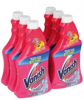 Vanish Power O2 - Fabric Stain Remover - Trigger Refill - 6 x 500ml Photo