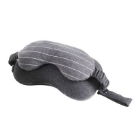 2" 1 Portable Travel Sleeping Eye Mask Pillow-Dark gray Photo