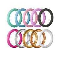 Silicone Ring 10 Set Ladies Size 5 Photo