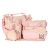 Stonebaby Multi-functional Baby Changing Diaper Handbag 5 Piece-Pink Photo