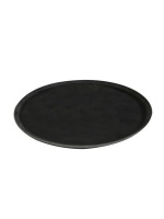 Cater Basix non slip tray black 350 mm round Photo
