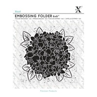 Xcut 6x6 Embossing Folder - Full Bloom Hydrangea Photo