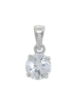 Miss Jewels- 0.5 ct Natural Quartz Pendant in 925 Sterling Silver Photo
