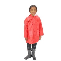 Kids Dinosaur Raincoat - Red Photo