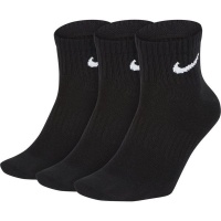 Nike Everyday Lightweight Ankle Training Socks 3 Pair - Black Photo