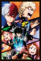 My Hero Academia - Group Poster with Black Frame Photo