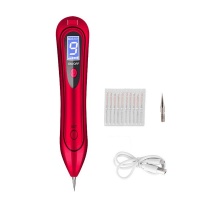 LCD Pro Laser Mole Freckle Wart Spot Removal Pen - Red Photo
