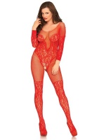 Leg Avenue - Red Net and Lace Bodystocking Photo