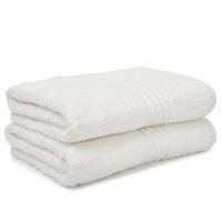 Glodina Marathon 610gsm White Snag Proof Bath Towels Photo
