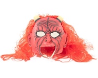 Kalabazoo Wild Red Devil Latex Halloween Mask with Horns Photo
