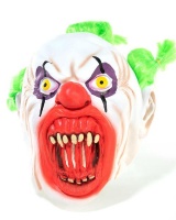 Kalabazoo Insane Open Mouth Clown Latex Mask Photo
