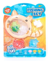 Essentials Bath Fun Cat and Fish Catching Set Photo