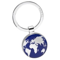 Troika Keyring Around The World - Silver And Blue Photo