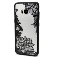Samsung Black Floral Lace Henna Cover for " S10" Photo