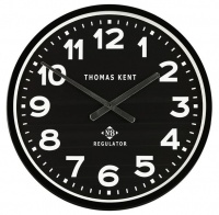 Thomas Kent 54cm Arabic Regulator Round Wall Clock - Black Photo