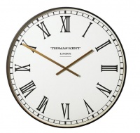 THOMAS KENT 40cm Smith White Roman Round Analog Wall Clock - White Photo