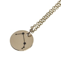 Aries 18ct Rose Gold Plated Zodiac Constellation Necklace Photo