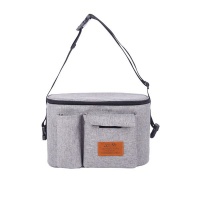 Universal Stroller Organizer Diaper Bag with Deep Cup Holders - Grey Photo