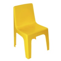 Junior Armless Kiddies Chair Yellow - Set of 4 Photo