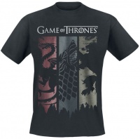 Rock Ts Game Of Thrones Sigils Banner T-Shirt Photo