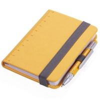 TROIKA Notepad A7 with Multitasking Ballpoint Pen LILIPAD LILIPUT Yellow Photo