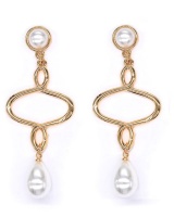 Lily & Rose Gold and Pearl drop earrings Photo